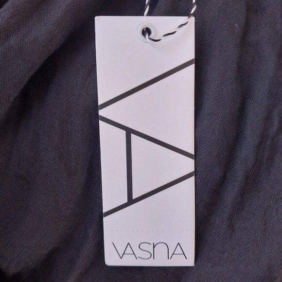 VASNA Cold Shoulder Shift Dress 3/4 Bell Sleeves, Black, Size M - Picture 9 of 9